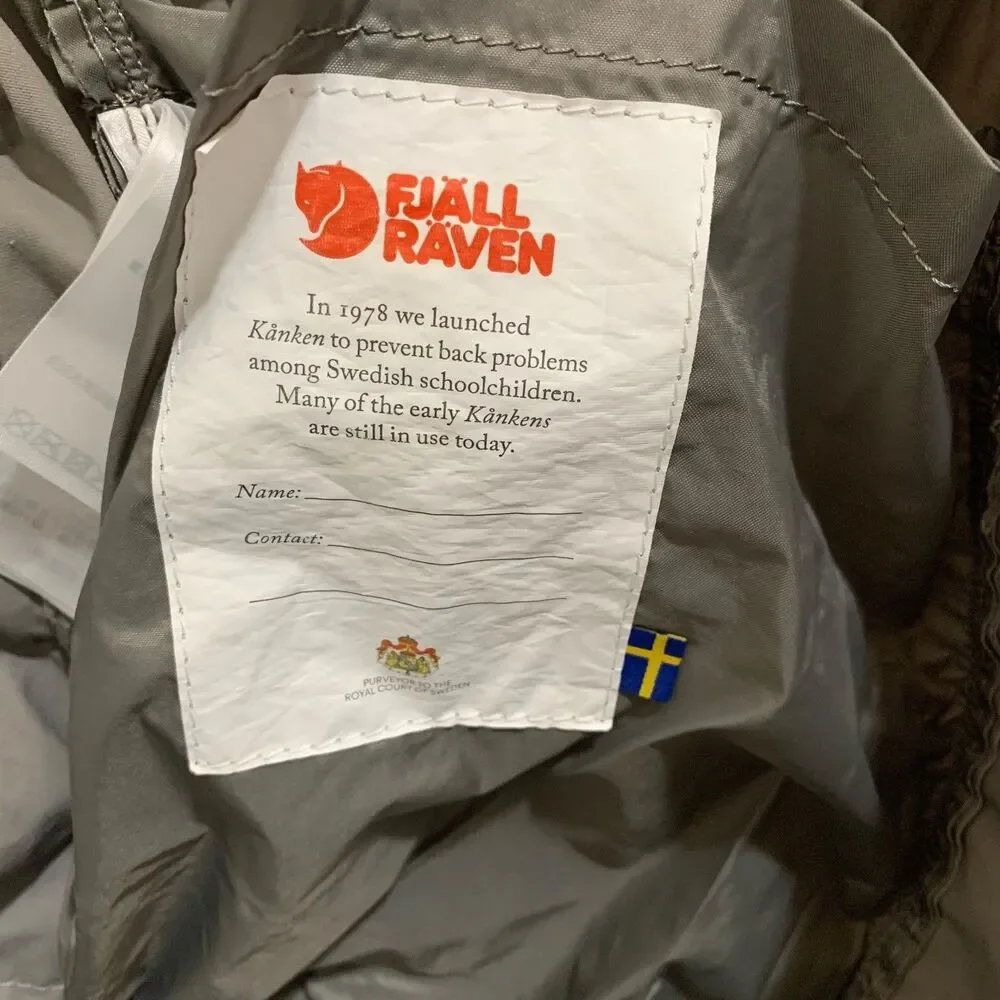 Fjallraven Kanken Gray Travel Outdoor Backpack